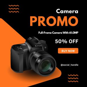 Modern Camera Promo Instagram Template